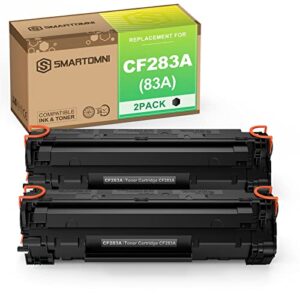 s smartomni compatible 83a cf283a toner cartridge replacement for hp 83a cf283a use for hp laserjet pro mfp m127fw m127fn m125nw m201dw m201n m225dn m225dw m125a printer 1500 pages black 2 packs