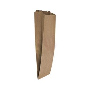 wine paper bags brown kraft, unprinted grocery liquor bags - craft bags 500/pack (pint)
