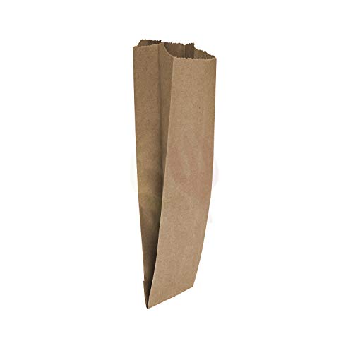 Wine Paper Bags Brown Kraft, Unprinted Grocery Liquor Bags - Craft Bags 500/Pack (Pint)