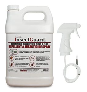 $averpak insectguard permethrin mosquitoes, ticks and flies repellent & insecticide spray for pet dog horse blanket bed kennal stabels & more - gallon (128oz)