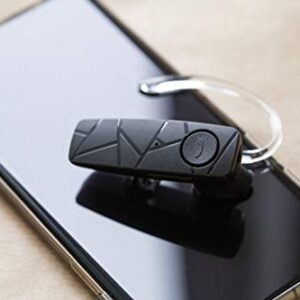 TELLUR VOX 55 Bluetooth Headset, Handsfree Earpiece, BT v5.2, Multipoint Two Simultaneous Connected Devices, 360° Hook for Right or Left Ear, iPhone and Android