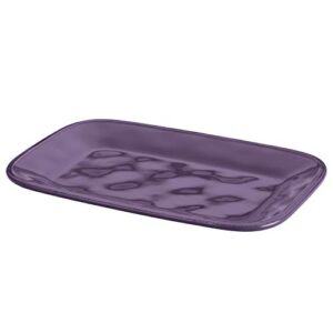 rachael ray 8" x 12" rectangular stoneware platter, 8 inch x 12 inch, lavender