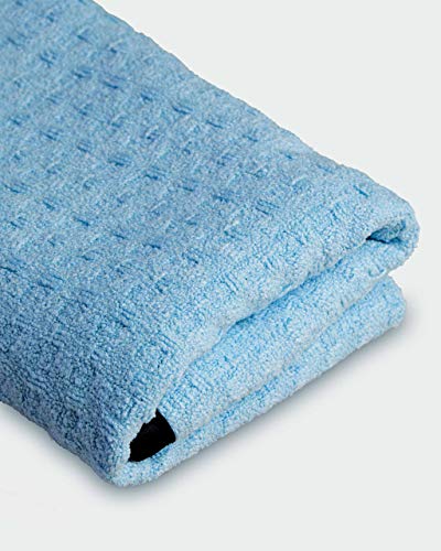 Adam's Waterless Wash Microfiber Towel - Waffle Weave Design Traps Dirt & Safely Cleans Your Car, Boat, RV, Truck, and More - Dries, Cleans with Waterless Wash System (4 Pack)