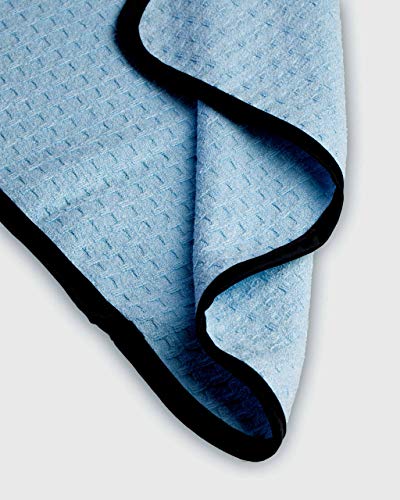 Adam's Waterless Wash Microfiber Towel - Waffle Weave Design Traps Dirt & Safely Cleans Your Car, Boat, RV, Truck, and More - Dries, Cleans with Waterless Wash System (4 Pack)