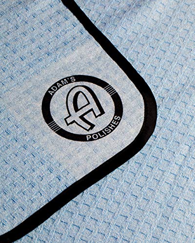 Adam's Waterless Wash Microfiber Towel - Waffle Weave Design Traps Dirt & Safely Cleans Your Car, Boat, RV, Truck, and More - Dries, Cleans with Waterless Wash System (4 Pack)