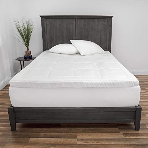 SensorPEDIC 3 in Euro Majestic Mattress Topper, Queen, White