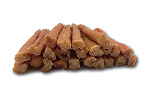 Top Dog Chews Turkey Tendon Round -Soft -Made in The USA - Large 1LB/ 16oz/ 453g