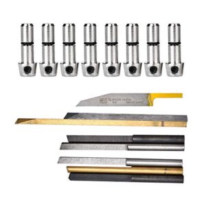 8Pcs Engraving Cutting Bits Tools for Pneumatic Impact Jewelry Engraving Machine High Precision Cutting Bits