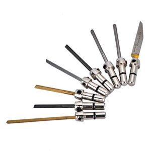 8Pcs Engraving Cutting Bits Tools for Pneumatic Impact Jewelry Engraving Machine High Precision Cutting Bits