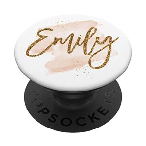 emily girls name gift trendy modern teen tween ladies popsockets popgrip: swappable grip for phones & tablets