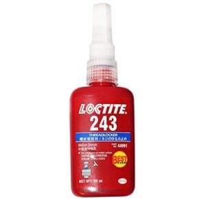 loctite 243 threadlocker blue liquid 50 ml bottle - pack of 1