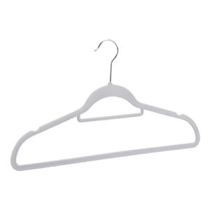 Amazon Basics Velvet Suit Hangers with Horizontal Bar, 50-Pack, Dark Gray