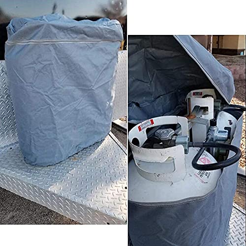 Propane Tank Cover,Camper Double 20LB/30LB/40LB Propane Tank Cover for Camper RV Trailer, Motorhome, Travel Trailer Propane Tanks, Waterproof RV Trailer Camper Propane Tank Cover