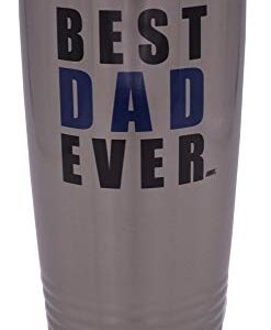 Rogue River Tactical Funny Best Dad Ever Large 20 Ounce Travel Tumbler Mug Cup w/Lid Dad Father Husband