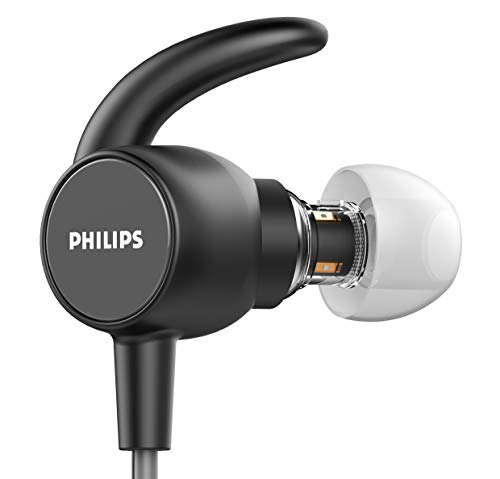 PHILIPS ActionFit SN503 Wireless Bluetooth Earphones with Heart Rate Monitoring and IPX5 (TASN503BK)