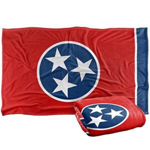 trevco tennessee flag silky touch super soft throw blanket 36" x 58"