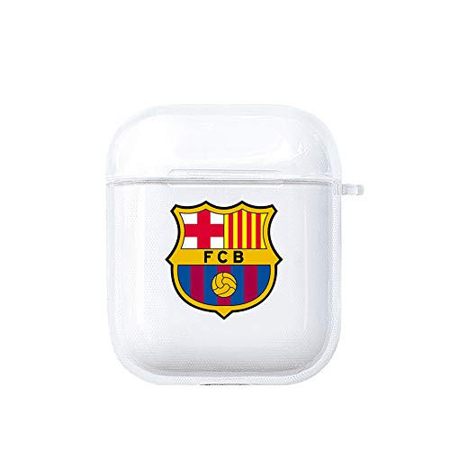 Mirage Cases Soccer Team Club Protective Thin Transparent Case Compatible with AirPods 1 & 2 Charging Case (01)