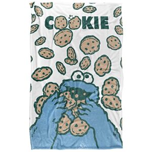 Sesame Street Cookie Crumble Silky Touch Super Soft Throw Blanket 36" x 58"