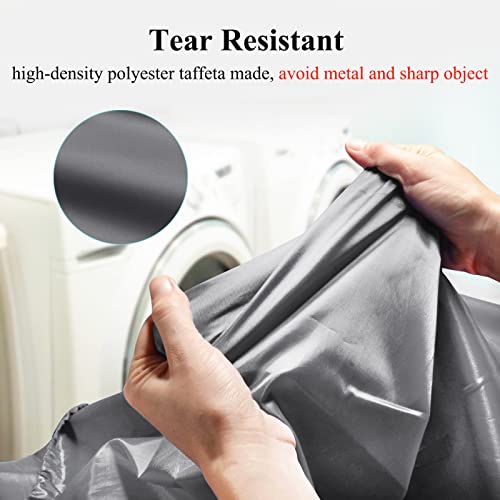 OTraki 2 Pack Large Laundry Bag 28 x 45 inch Heavy Duty Dirty Clothes Organizer Drawstring Hamper Liner for Home Dorm Grey