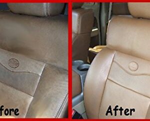 Leather Max Large Project Leather and Vinyl Repair Kit - Restorer of Your Furniture, Jacket, Sofa or Car Seat, Super Easy Instructions, Restore Any Material, Bonded, Pleather, Genuine (Wine)
