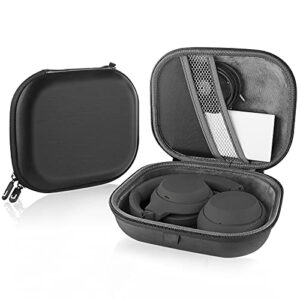 linkidea headphones carrying case compatible with sony wh-1000xm4, wh-1000xm3, wh1000xm2, wh-xb900n, mdr-1000x case, protective hard shell travel bag with cable, charger storage (black)