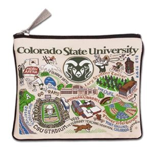 catstudio colorado state university collegiate zipper pouch purse | holds your phone, coins, pencils, makeup, dog treats, & tech tools