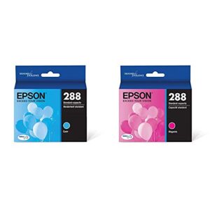 epson t288220-s t288220 durabrite ultra cyan standard capacity -cartridge -ink & t288320-s durabrite ultra magenta standard capacity -cartridge -ink