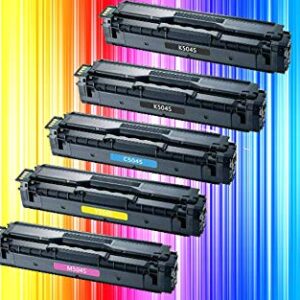 4Benefit 5 Pack Compatible Replacement 504S CLT-504S Toner Cartridge CLT504S Made for C1810W C1860FW CLP-415NW CLP-470 CLP-475 CLX-4195FN 4195FW Printer [2-Black,1-Cyan,1-Yellow,1-Magenta]