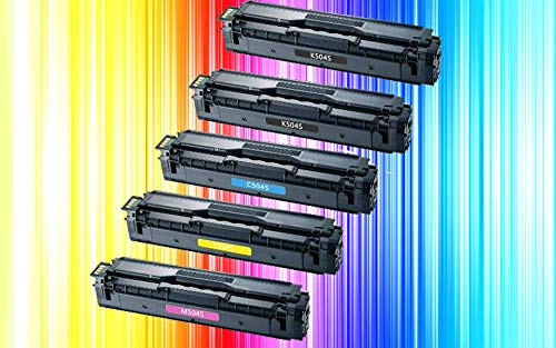 4Benefit 5 Pack Compatible Replacement 504S CLT-504S Toner Cartridge CLT504S Made for C1810W C1860FW CLP-415NW CLP-470 CLP-475 CLX-4195FN 4195FW Printer [2-Black,1-Cyan,1-Yellow,1-Magenta]