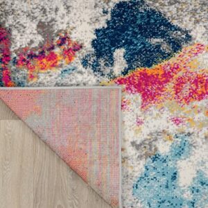 Rugshop Sky Collection Modern Abstract Area Rug 7'10" x 10' Multi