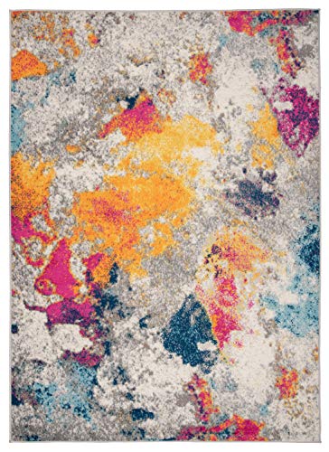 Rugshop Sky Collection Modern Abstract Area Rug - 3'3" x 5' Multi