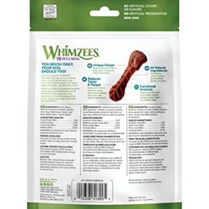 WHIMZEES Natural Grain Free Daily Dental Dog Treats, Brushzees, Extra Small, Bag of 28