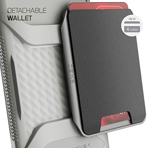 Ghostek Exec Galaxy Note 10 Plus Wallet Case Card Holder with Built-in Magnet for Car Mounts and Easily Detachable Leather Card Pocket for Wireless Charging Samsung Galaxy Note10+ (6.8 Inch) - (Black)
