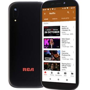 RCA G2 32GB+3GB RAM, 5.5 18:9 Display, Android 9 Pie, Unlocked Phone (Black)