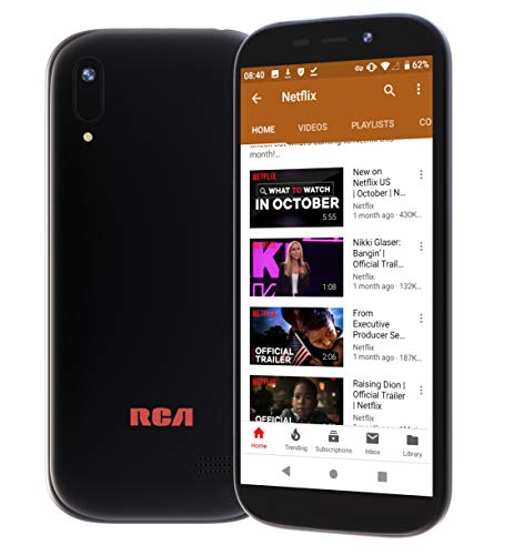 RCA G2 32GB+3GB RAM, 5.5 18:9 Display, Android 9 Pie, Unlocked Phone (Black)