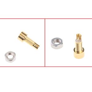 KOOBOOK 2Pcs Copper Headset Earphone Connector MMCX Screws Nut for Earphone