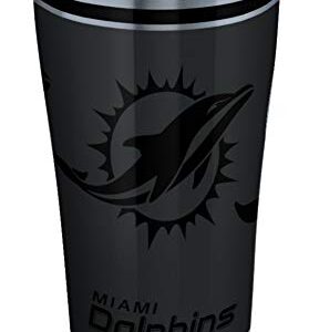 Tervis Triple Walled NFL Miami Dolphins Insulated Tumbler Cup Keeps Drinks Cold & Hot, 20oz - Stainless Steel, 100 Years