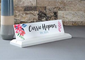 desk name plate personalized with your name and title