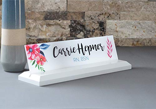 Desk Name Plate Personalized with your Name and Title