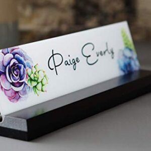 Desk Name Plate Personalized with your Name and Title