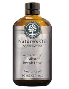 hollister break line fragrance oil (60ml) for cologne, beard oil, diffusers, soap making, candles, lotion, home scents, linen spray, bath bombs