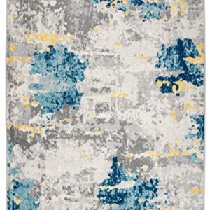 Rugshop Sky Collection Transitional Abstract Area Rug 5' x 7' Cream