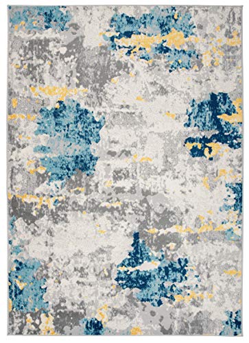 Rugshop Sky Collection Transitional Abstract Area Rug 5' x 7' Cream