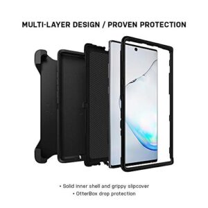 OtterBox Your Carrier to Confirm 5G Network Availability in Your Area Defender Series Case - BLACK, Rugged & Durable, with Port Protection, Includes Holster Clip Kickstand