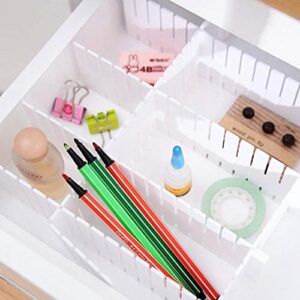 Croing - 32 pcs White - Drawer Dividers - Drawer Organizer - Ornament Storage Dividers - Drawer Separators