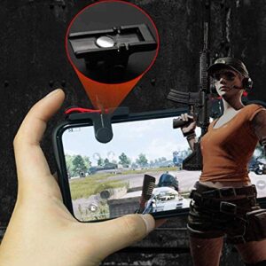 schicj133mm Mobile Game Direction Shooting Controller，Game Controller Gamepad Left Right Mobile Phone Gaming Triggers for PUBG，More Game Black