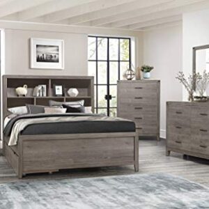 Homelegance Bookcase Bed, Queen, Grayish Brown