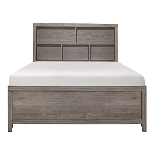 Homelegance Bookcase Bed, Queen, Grayish Brown