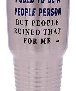 Rogue River Tactical Funny Sarcastic People Person 30 Oz. Travel Tumbler Mug Cup w/Lid Vacuum Insulated Work Gift