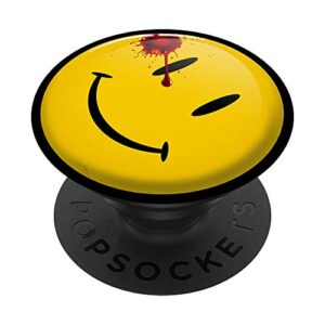 yellow smile with red spot popsockets popgrip: swappable grip for phones & tablets